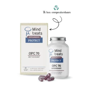 opc plus capsules antioxidant druivenpitextract verpakking doos composteerbaar